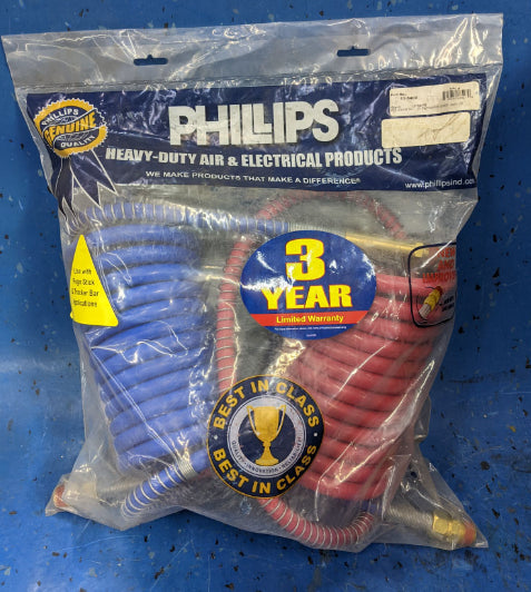 Phillips 11-5400  15' Air Brake Coil POLAR AIR® Red and Blue Set 40" Lead