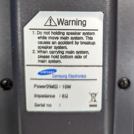 Samsung Speaker System SynMaster Monitor 460P 460PN SPL460PB