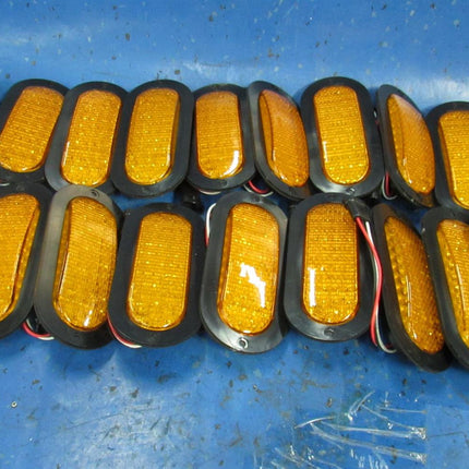 6.5" Oval Amber LED Marker Lights (20)  Stop Tail Turn Truck Trailer 20 pcs
