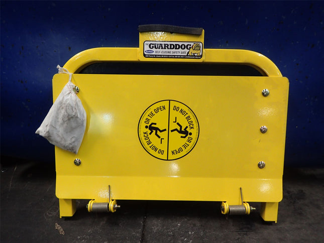 Self Closing Safety Gate 21" Yellow Guard Dog 810138820 - getexcess