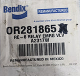 REMAN RE-6 Air Brake Emergency Relay Valve Coreless Bendix OR281865