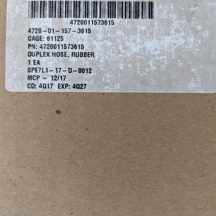 Rubber Duplex Hose Red Green 1/4” ID 60’ PTFE High Temp 4720011573615 MIL-DTL-25579