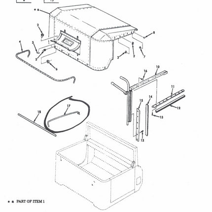 Bow Support for Cab Soft Top Metal Rod M809 M939 M35 2.5 5 Ton 6x6 Military 12255937 2540010921264