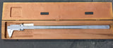 USED Starrett 123 0 to 26" SAE Steel Vernier Caliper with Wooden Case