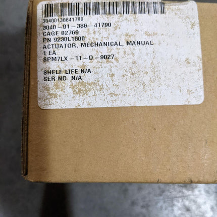 Manual Mechanical Actuator 9230L1600 Military Vehicle 3040013864179 SW34201