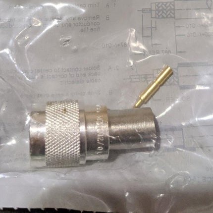 (10) PCS - N-Type Series RF Coaxial Connector Crimp Plug for RG-213/U M39012/01-0017