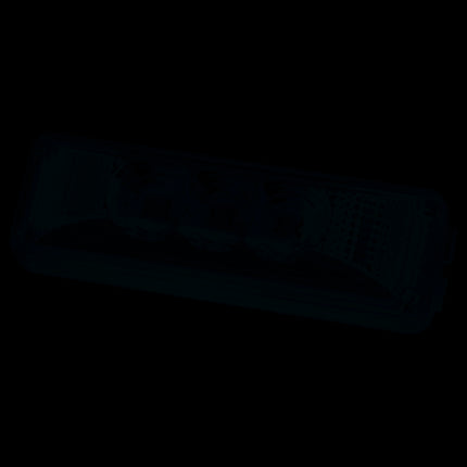 3.75" x 1.25" LED Diamond Clear Lens Sealed Light with Amber LEDs - getexcess