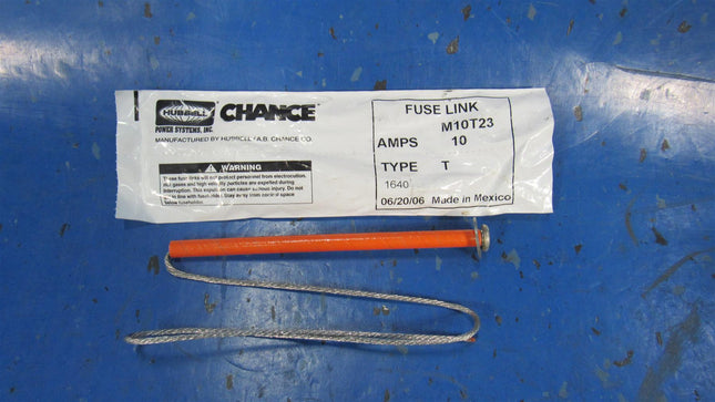 Chance M10T23 Fuse Link T 10A Slow Speed 23"