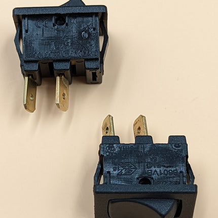 LOT of (10) Arcoelectric 8601VB Miniature Rocker Switch Momentary (ON) OFF SPST 16A 250V-AC