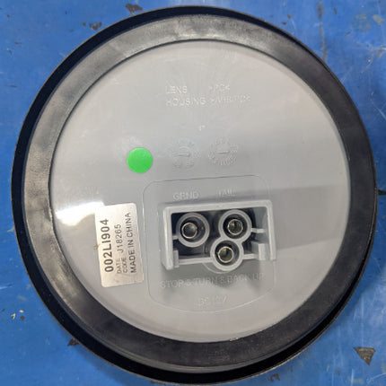 4" Round Clear LED Lights Stop Turn Backup Tail 3 Pin Connect Flush Mnt 002LI904