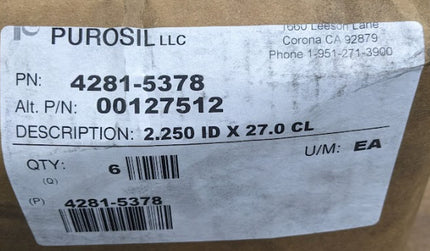 Purosil 2 1/4” ID Silicone Coolant Hose Radiator to TOC 2.25” ID x 27.0 CL
