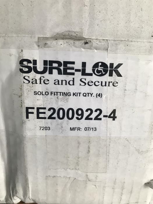 Set of (4) Floor Anchor Kit Wheelchair Straps Sure-Lok FE200922-4 - getexcess