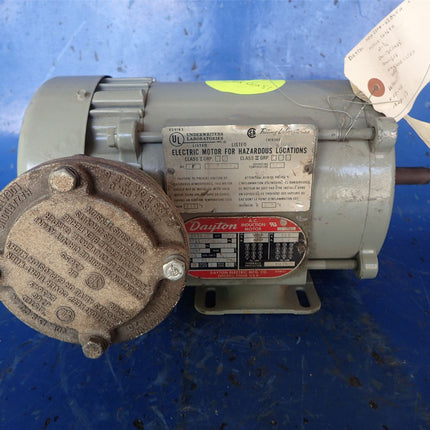 Used 3-Phase AC Induction Motor 3/4 HP Dayton 3N369H - getexcess