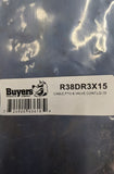 Buyers Co R38DR Series Control Cable 15 Ft W/ 3 Inch Travel Wire Rod End Control