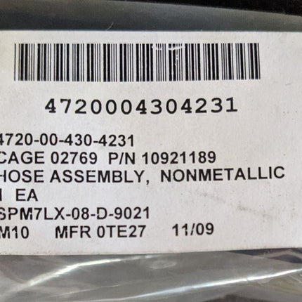 Hose Assembly Flexible Tubing 10921189 Eaton Aeroquip 276614-20-16S34 NOS Military