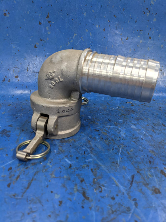 2" Coupler x Hose Shank 90 Degree PT 20CL