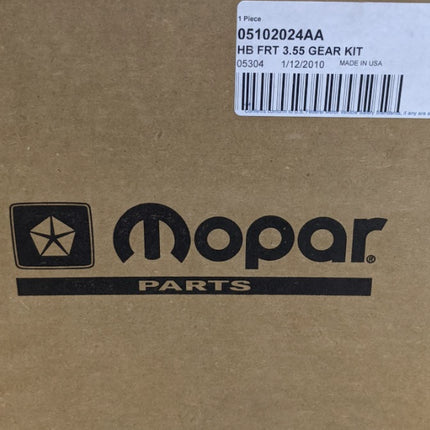 Mopar 8.25” 3.55 Gear Ratio Ring & Pinion Kit 05102024AA Dodge Ram 1500 Durango