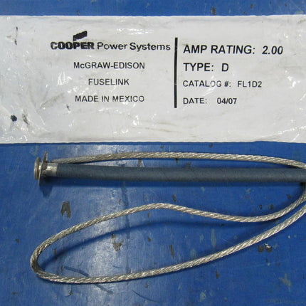 Cooper Power Systems FL1D2 Fuse Link D 2A Very Slow Speed 23"