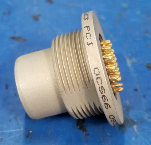 SINCGARS Electrical Receptacle Connector NOS MIL-SPEC 27 Pin Circular 5935012984991