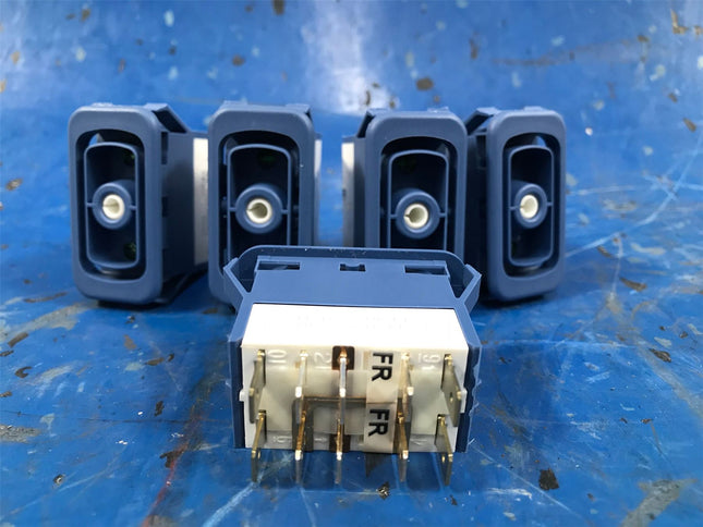 LOT OF (10) Blue Rocker Switches w/ Green Lights Blue Bird 00088350 - getexcess