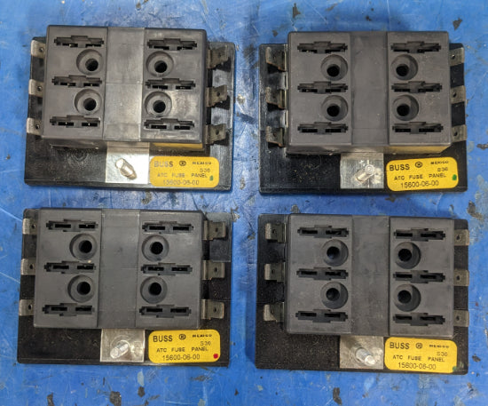Bussmann ATC Fuse Holder Block Panel BP 15600-06-00 Camper Bus RV Trailer Truck 4 pcs