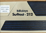 USED Mitutoyo Surftestser 212 Surftest Roughness Tester
