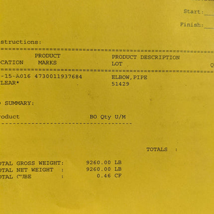 Pipe Elbow J530 Military 4730011937684