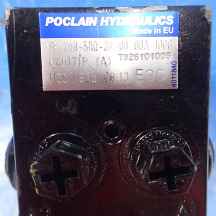 Valve Poclain Hydraulics VB-200-500-32-00-00A-1000 w/ Nason XM-17B-1700F/WD501 - getexcess