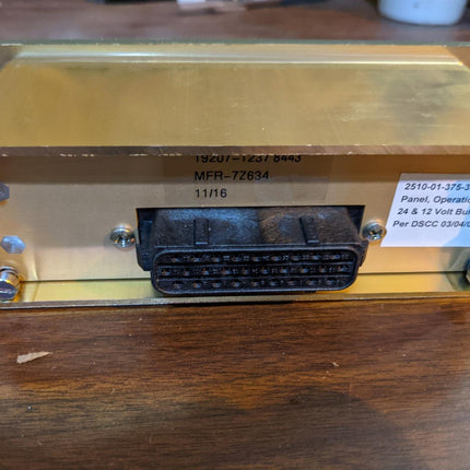 FMTV Vehicular Operation Panel 12378443 2510013753800 AMI5001 M1078 M1083 24 12 Volt