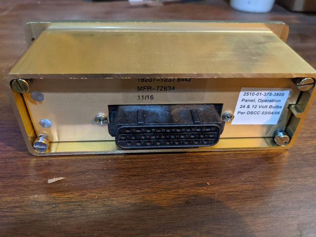 FMTV Vehicular Operation Panel 12378443 2510013753800 AMI5001 M1078 M1083 24 12 Volt