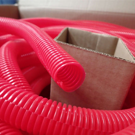 Corrugated Split WIre Loom Tubing 3/4" X 550' Red Drossbach 034PERSX0000XZS