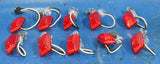 2.5" Rectangle Red  LED Trailer Marker Lights Stop Tail Turn Rear Park 10 pcs