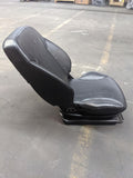 KAB Sentinel Wide Mounting Off Road Equipment Seat Mechanical Suspension Mid Back Black Vinyl