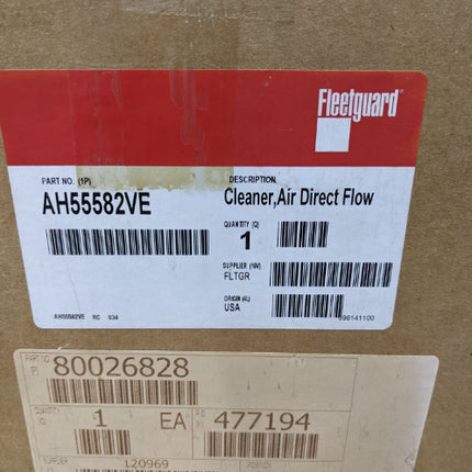 Fleetguard AH55582VE Air Housing Direct Flow Cleaner Filter Grove CD3339 CD3340 CD3330F