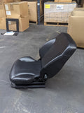 KAB Sentinel Wide Mounting Off Road Equipment Seat Mechanical Suspension Mid Back Black Vinyl