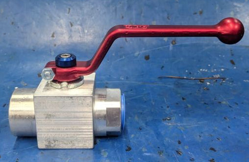 DMIC Suction Ball Valve #12 SAE 3/4 Aluminum 600psi Two-Way BVAL-0750S-4321