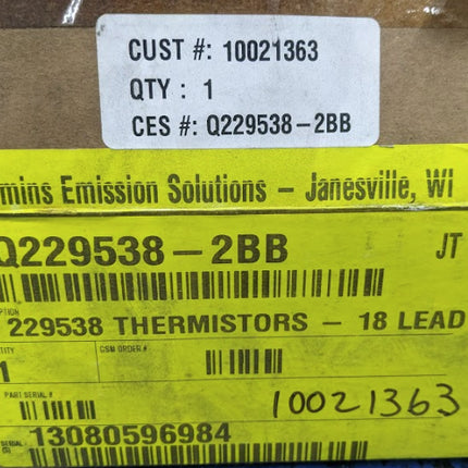 Cummins DPF Exhaust Temperature Sensor Thermistor 18 Lead 229538