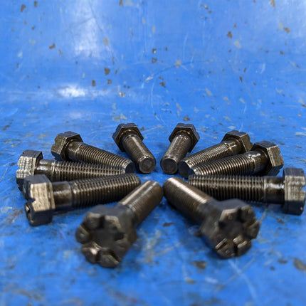 Hex Head Bolt ⅜ - 24 X 1 ¼” Type AA Lock Place Screw - LOT OF (10) TEN