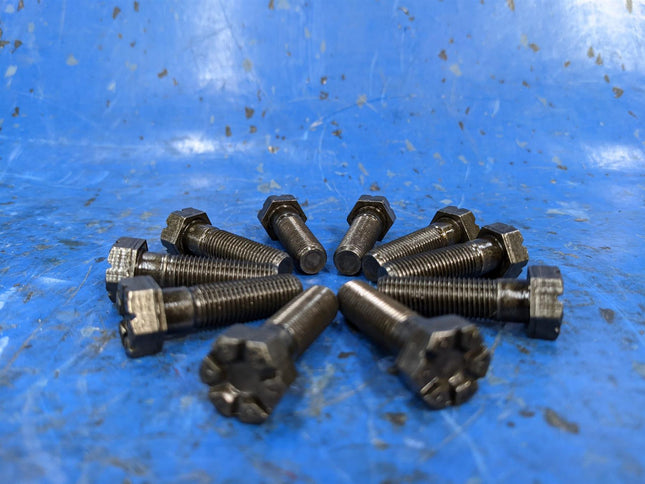 Hex Head Bolt ⅜ - 24 X 1 ¼” Type AA Lock Place Screw - LOT OF (10) TEN