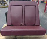 39" Bus Bench Seat Integrated Child Seat Burgundy Proform PII Blue Bird 0076403