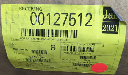 Purosil 2 1/4” ID Silicone Coolant Hose Radiator to TOC 2.25” ID x 27.0 CL