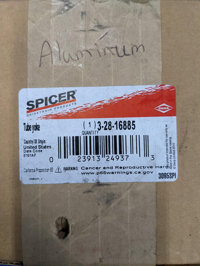 Dana 3-28-16885 Aluminum Tube Yoke