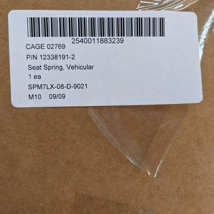 Hummer H1 HMMWV AM General Seat Spring Front RH NEW Military 12338191-2 6066440