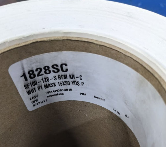 Avery Dennison SF 100 White Paint Mask Stencil Film 1828SC 15” x 50 Yards