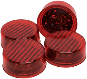 RoadPro RP-1279R4P Red 2.5" LED Round Sealed Light Pack of 4 Marker - getexcess