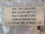 Vehicular Operation Panel 22-34915-003 2510-01-365-7137 M915 M916 Military NOS