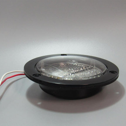 4" Round White Clear LED Lights  Marker Backup Reverse Tail Truck Trailer