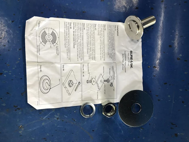 Set of (4) Floor Anchor Kit Wheelchair Straps Sure-Lok FE200922-4 - getexcess