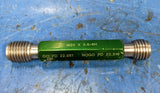 USED M24x3.0 Class 6H Double End Plug Thread Go/No Go Gage 22.051-22.316