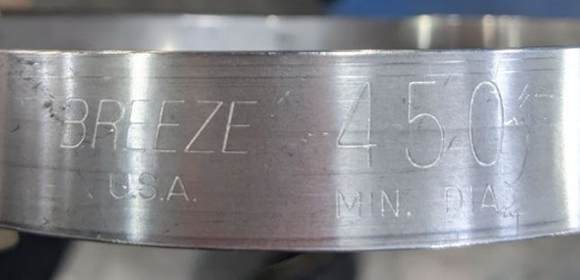 Breeze B9226-0450 T-Bolt Hose Clamp Band 301 SS Spring Loaded 4-1/2"- 4-13/16" Box of (10)